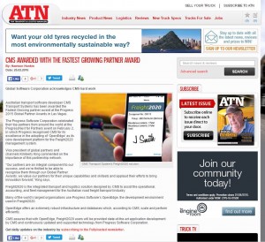 ATN Fully Loaded article on CMS Transport Systems 25.02.2016