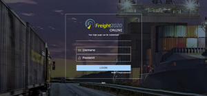 Freight2020 Online Customer Portal screen demo