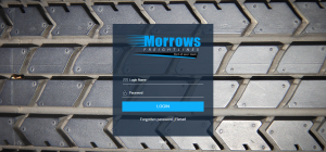 Morrows Freightlines customised login page